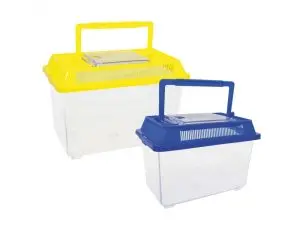 MATERIEL D OBSERVATION EDUPLAY 2 BOITES A INSECTES 2 TAILLES RAINURES D AERAGE ET  POIGNEE COLORIS ASSORTIS