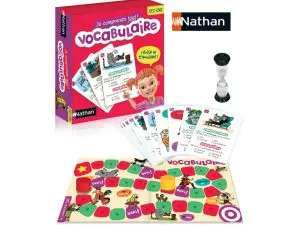 FRANCAIS NATHAN JE COMPRENDS TOUT VOCABULAIRE DU CE2 AU CM2 80 CARTES 1 PLATEAU 2 PIONS 2 A 4 JOUEURS