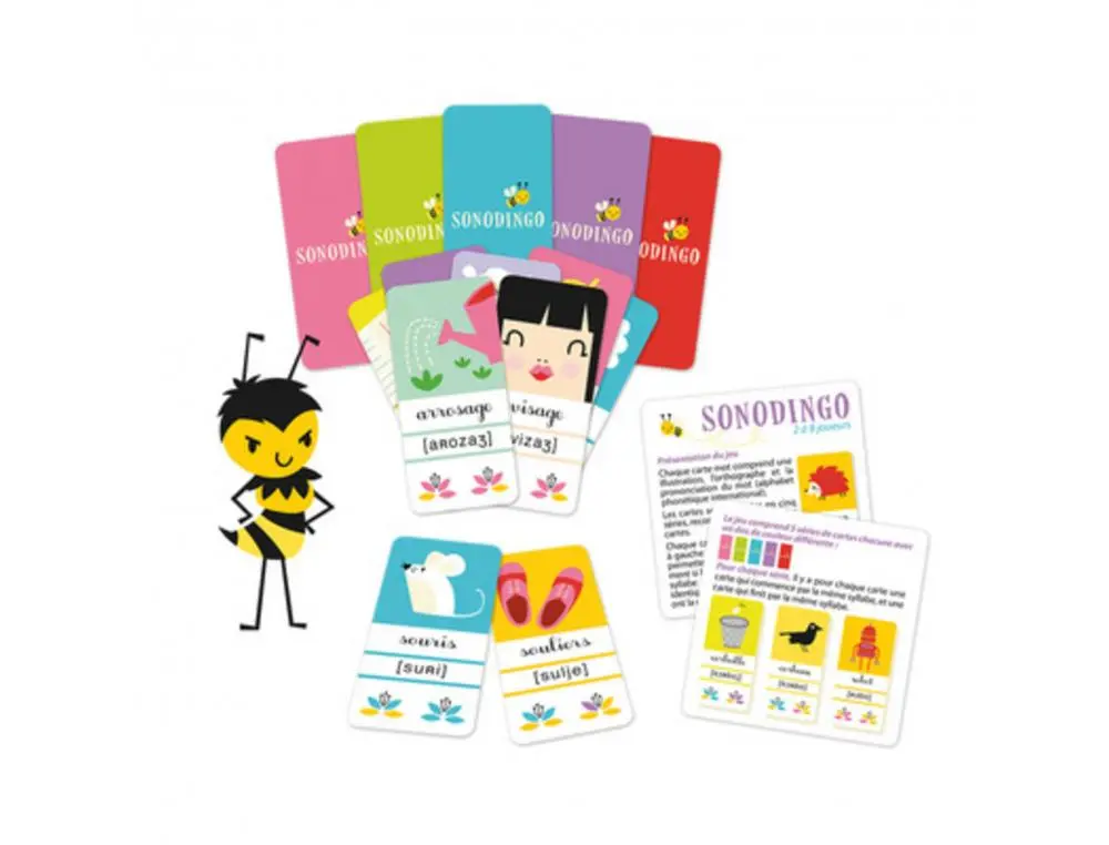 APPRENDRE A LIRE ET A ECRIRE COCKTAIL GAMES SONODINGO CP AU CE1 PHONETIQUE ET ORTHOGRAPHE 102 CARTES 5