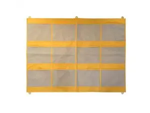 POCHETTE ACHOKA RANGEMENT MURAL FILET SYNTHETIQUE 5 OEILLETS ACCROCHE DIM 25X19.5CM LOT DE 12