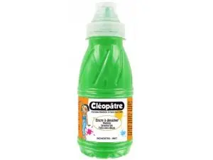 ENCRE A DESSINER CLEOPATRE DILUABLE A L EAU              MULTISUPPORTS FLACON DE 250   ML COLORIS VERT CLAIR