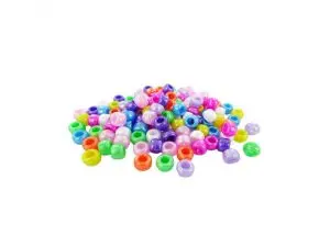 PERLE PLASTIQUE INNSPIRO CASSIS 9MM COLORIS NACRES     ASSORTIS BOCAL DE 1000 PERLES