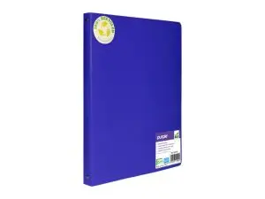 CLASSEUR 4 ANNEAUX POLYPRO RECYCLE OFFICE PLAST DOS 20MM COLORIS BLEU