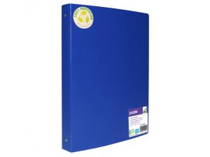 CLASSEUR SOUPLE 4 ANNEAUX POLYPRO RECYCLE OFFICE PLAST 32X26 CM DOS 40MM COLORIS BLEU