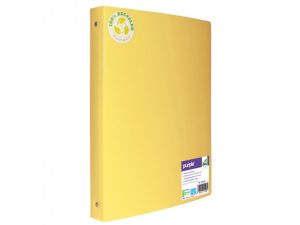 CLASSEUR SOUPLE 4 ANNEAUX POLYPRO RECYCLE OFFICE PLAST 32X26 CM DOS 40MM COLORIS JAUNE
