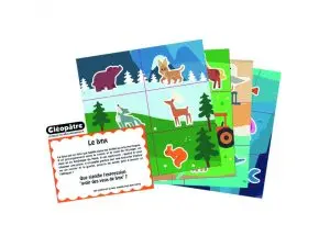 BON POINT CLEOPATRE IMAGES ANIMAUX DESSINES 9X6CM LOT DE 120 UNITES