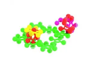 FLEURS A ASSEMBLER VINCO EDUCATIONAL PLASTIQUE SOUPLE  ET SILENCIEUX DIAMETRE 4 CM   190 PIECES