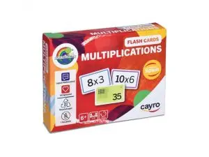 JEUX MATHEMATIQUES CAYRO MULTIPLICATIONS CARTE A JOUER 110 CARTES ET INSTRUCTIONS 2 JOUEURS