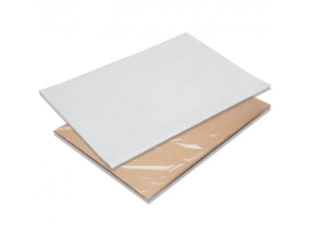 PAPIER KRAFT CLAIREFONTAINE 70X100CM 60G COLORIS BLANC PAQUET 25 FEUILLES