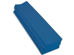 PAPIER CREPON CLAIREFONTAINE STANDARD 0,5X2M CREPAGE 40%   COLORIS BLEU MOYEN PAQUET 10  FEUILLES