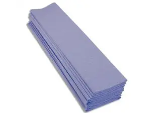 PAPIER CREPON CLAIREFONTAINE STANDARD 0,5X2M CREPAGE 40% COLORIS BLEU CLAIR PAQUET 10 FEUILLES