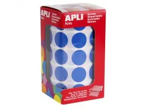 GOMMETTE APLI RONDE 20MM COLORIS BLEU ROULEAU 1770     UNITES