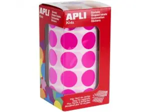 GOMMETTE APLI RONDE 20MM COLORIS FUCHSIA ROULEAU 1770  UNITES