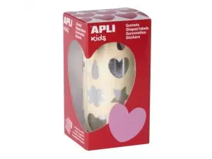 GOMMETTE APLI FESTIVE ASSORTIE COLORIS ARGENT ROULEAU 720 UNITES