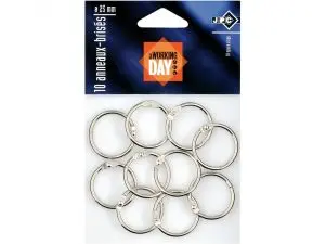 ANNEAU WONDAY BRISE METAL 25MM SACHET 10 UNITES