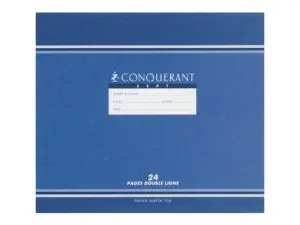 CAHIER MATERNELLE CALLIGRAPHE PIQUE A L'ITALIENNE 17X14,7CM 24P DOUBLE LIGNE 3MM 70G      COLORIS ROSE