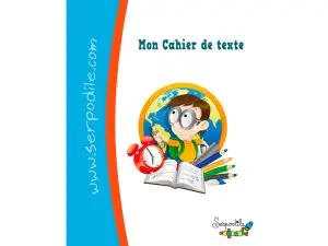 CAHIER DE TEXTE HAMELIN SERPODILE POUR ENFANTS DYSPRAXIQUES DYSLEXIQUES DYSGRAPHIQUES 17X22 CM 100