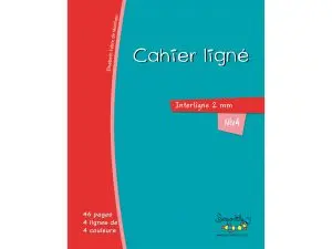 CAHIER HAMELIN SERPODILE 21X29.7 CM A4 48 PAGES DOUBLE LIGNE 2MM NIVEAU 4