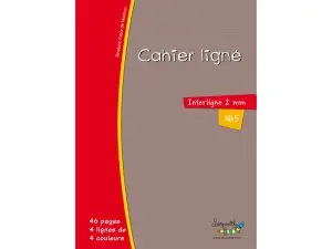 CAHIER HAMELIN SERPODILE 21X29.7 CM A4 48 PAGES DOUBLE LIGNE 2MM AVEC MARGE NIVEAU 5
