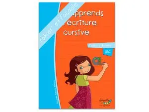 CAHIER APPRENTISSAGE HAMELIN SERPODILE J APPRENDS L        ECRITURE CURSIVE A5 50 PAGES  AVEC STYLO