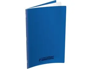CAHIER CONQUERANT POPLYPROPYLENE INDECHIRABLE ET LAVABLE PAPIER VELIN EXTRA 24X32 CM 60 PAGES SEYES