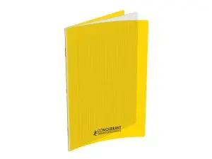CAHIER CONQUERANT POPLYPROPYLENE INDECHIRABLE ET LAVABLE PAPIER VELIN EXTRA 24X32 CM 60 PAGES SEYES