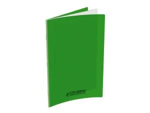 CAHIER CONQUERANT POPLYPROPYLENE INDECHIRABLE ET LAVABLE PAPIER VELIN EXTRA 24X32 CM 60 PAGES SEYES