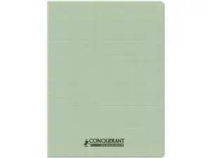 CAHIER CONQUERANT POPLYPROPYLENE INDECHIRABLE ET LAVABLE PAPIER VELIN EXTRA 24X32 CM 96 PAGES SEYES