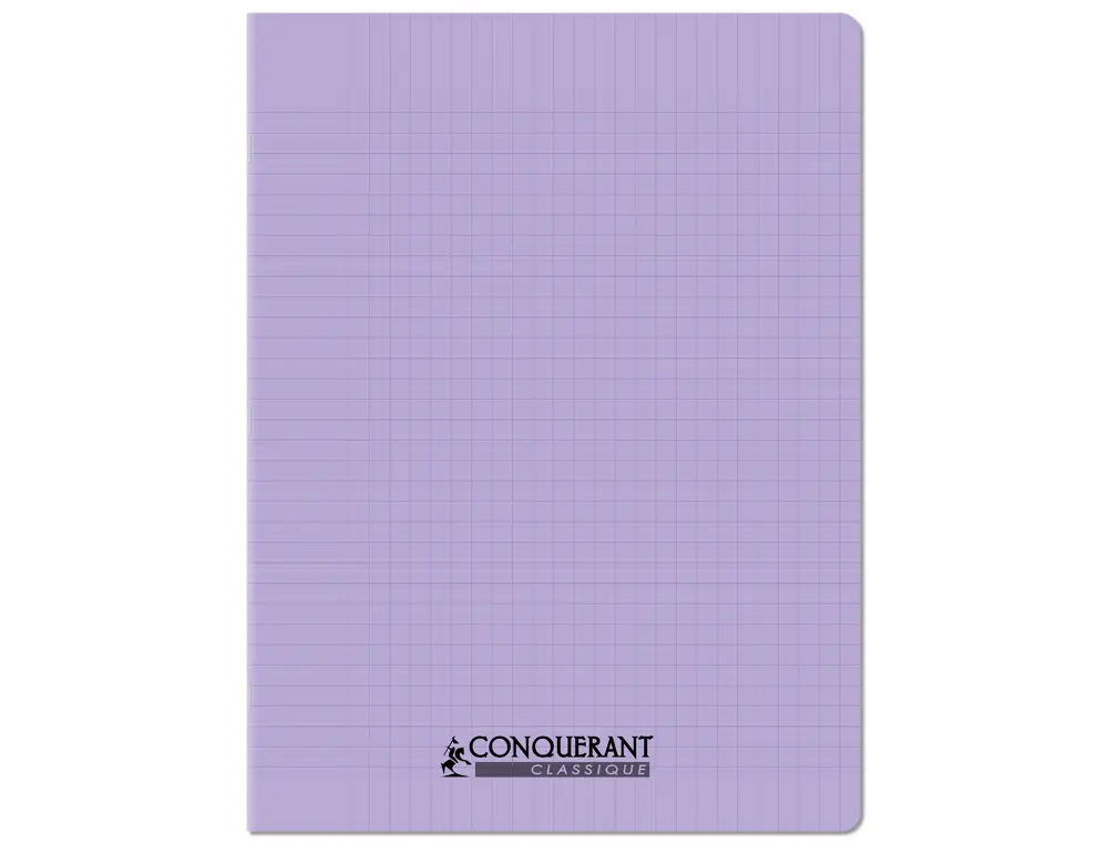 CAHIER CONQUERANT POPLYPROPYLENE INDECHIRABLE ET LAVABLE PAPIER VELIN EXTRA 24X32 CM 96 PAGES SEYES