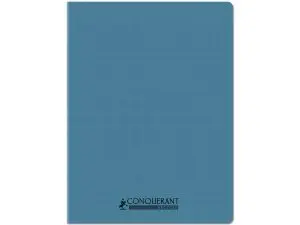 CAHIER CONQUERANT POPLYPROPYLENE INDECHIRABLE ET LAVABLE RECYCLE 24X32 CM 96 PAGES SEYES PIQURE 90G