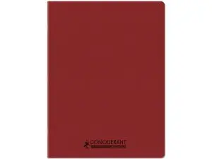 CAHIER CONQUERANT POPLYPROPYLENE INDECHIRABLE ET LAVABLE RECYCLE 24X32 CM 96 PAGES SEYES PIQURE 90G