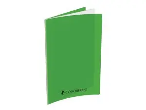 CAHIER CONQUERANT POPLYPROPYLENE INDECHIRABLE ET LAVABLE PAPIER VELIN EXTRA 24X32 CM 192 PAGES SEYES