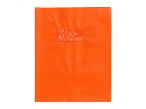 PROTEGE-CAHIER CLAIREFONTAINE 17X22CM PLASTIQUE 22/100E OPAQUE COLORIS ORANGE