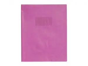 PROTEGE-CAHIER CLAIREFONTAINE 17X22CM PLASTIQUE 22/100E     OPAQUE COLORIS VIOLET