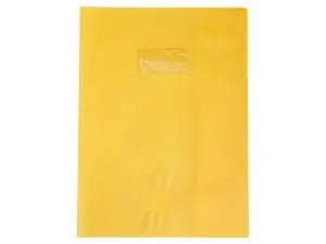 PROTEGE-CAHIER CLAIREFONTAINE 24X32CM PLASTIQUE 22/100E     OPAQUE COLORIS JAUNE