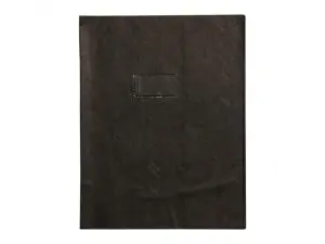PROTEGE-CAHIER CLAIREFONTAINE 24X32CM PLASTIQUE 22/100E     OPAQUE COLORIS NOIR