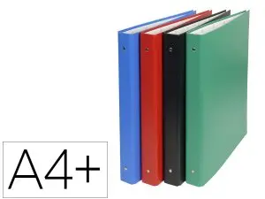 CLASSEUR CARTON EXACOMPTA A4+ REMBORDE PP CAPACITE 275 FEUILLES 4 ANNEAUX DOS 40 MM DIM 34X28 CM 320X240