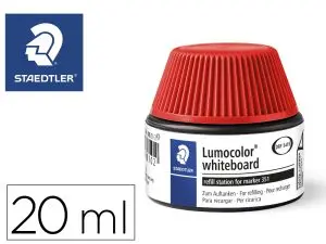FLACON RECHARGE STAEDTLER LUMOCOLOR 351 DE 20ML COLORIS ROUGE