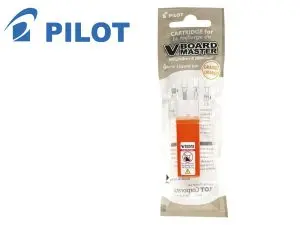 RECHARGE PILOT V-BOARD MASTER RECYCLE POINTE OGIVE FINE     LARGE ET BISEAUTEE COLORIS    ORANGE