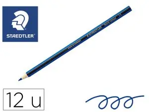 CRAYONS STAEDTLER NORIS COLOUR 185 COLORIS BLEU POCHETTE DE 12