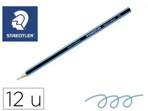 CRAYONS STAEDTLER NORIS COLOUR 185 COLORIS BLEU CLAIR POCHETTE DE 12