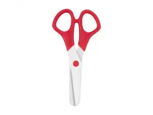 CISEAUX WONDAY SECURITY 12,5CM LAMES ABS BOUTS RONDS ANNEAUX SYMETRIQUES