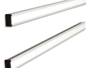 SUPPORT NOBO BANDES FIXES ALUMINIUM ANODISÉ INDICE 15 LONGUEUR 48,1CM PAIRE SUPPORTS HAUTS-BAS
