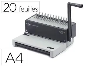 MACHINE A RELIER GBC COMBBIND C150 PRO MANUELLE FORMAT A4   CAPACITE PERFORATION 20       FEUILLES CAPACITE RELIURE 450
