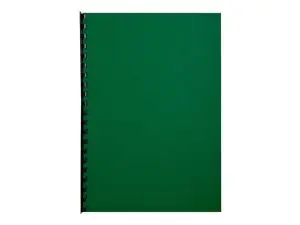 COUVERTURE EXACOMPTA GRAIN CUIR RECYCLE A4 270G COLORIS  VERT PAQUET 100 UNITES