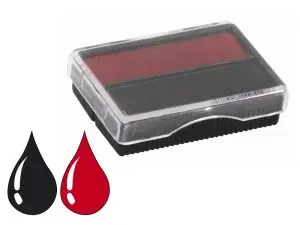 CASSETTE SIGN ENCRE NOIRE ET ROUGE POUR DATEUR AUTOMATIQUE M1110