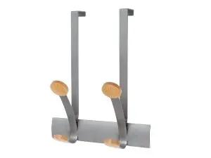 PATERE ALBA PORTE BOIS 2 CROCHETS COLORIS GRIS