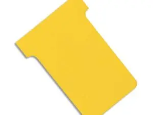 FICHE PLANNING NOBO INDICE 2 15X60X85X48.5MM COLORIS JAUNE ÉTUI 100 UNITÉS