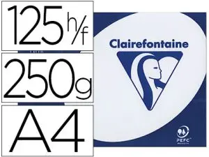 PAPIER CLAIREFONTAINE CLAIRALFA EXTRA BLANC A4 250G/M2 BLANCHEUR 170 OPACITÉ 93 RIGIDITÉ 135 TOUCHER SATINÉ 125 FEUILLES