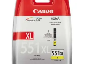 CARTOUCHE CANON JET D'ENCRE 6446 B001-CLI551YXL COULEUR JAUNE HAUTE CAPACITÉ 715P